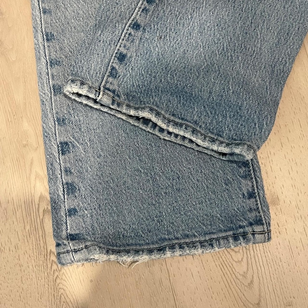 Rollas light wash high rise original straight jean size 27 - Picture 8 of 8